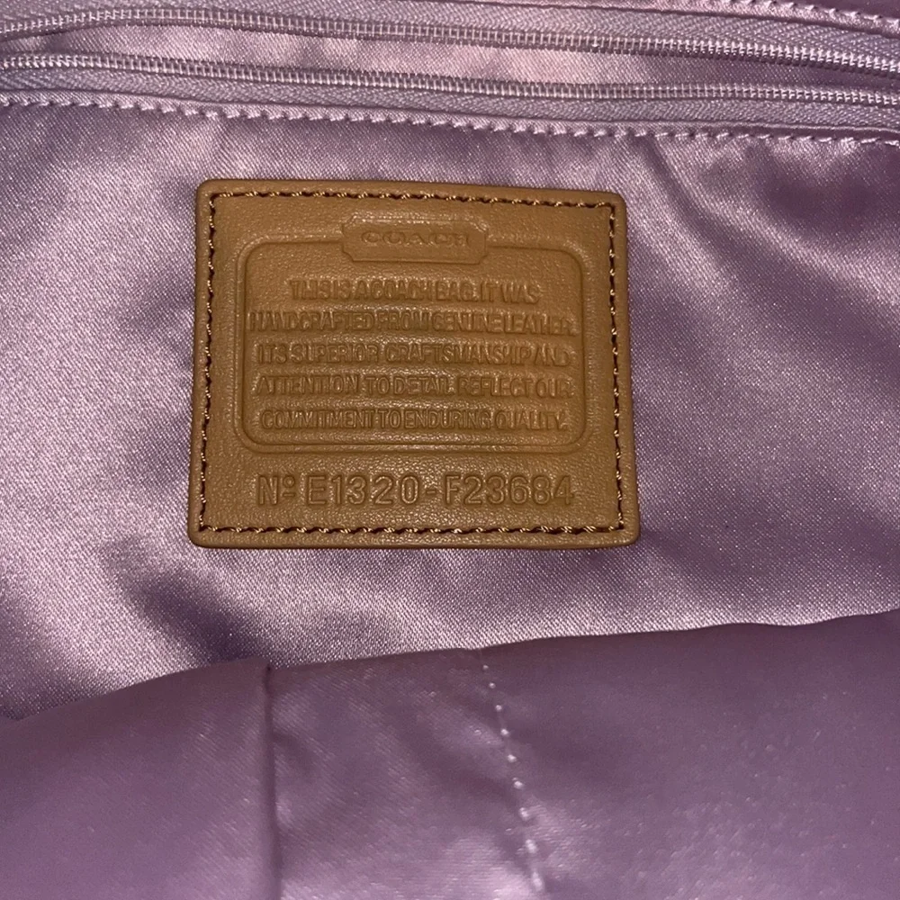 Tan leather Coach North South satchel purse large
Slouchy boho western - Picture 10 of 16